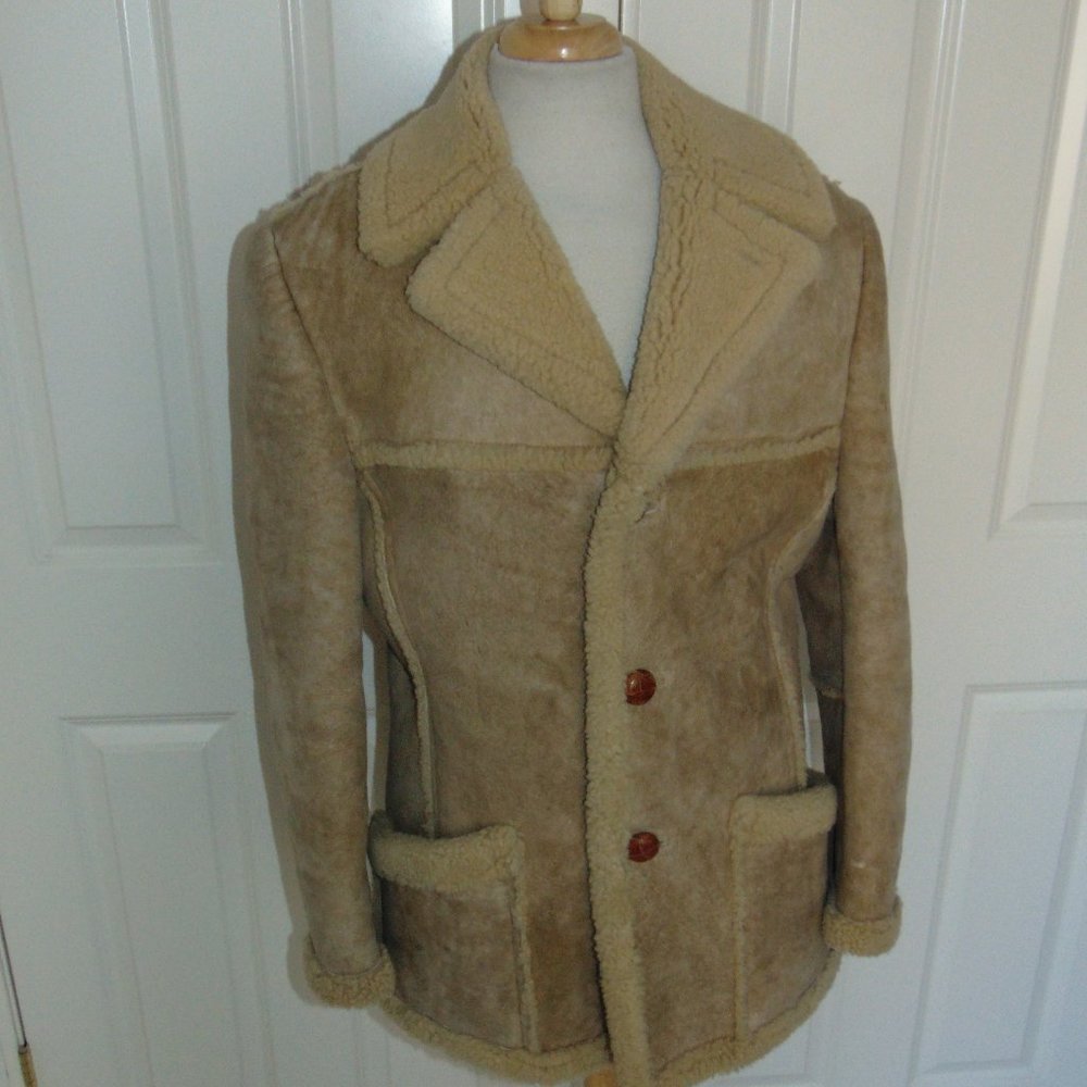 SAWYER CALIFORNIAN SPRING LAMB FEATHERWEIGHT SHEARLING COAT - Picture 2 of 8